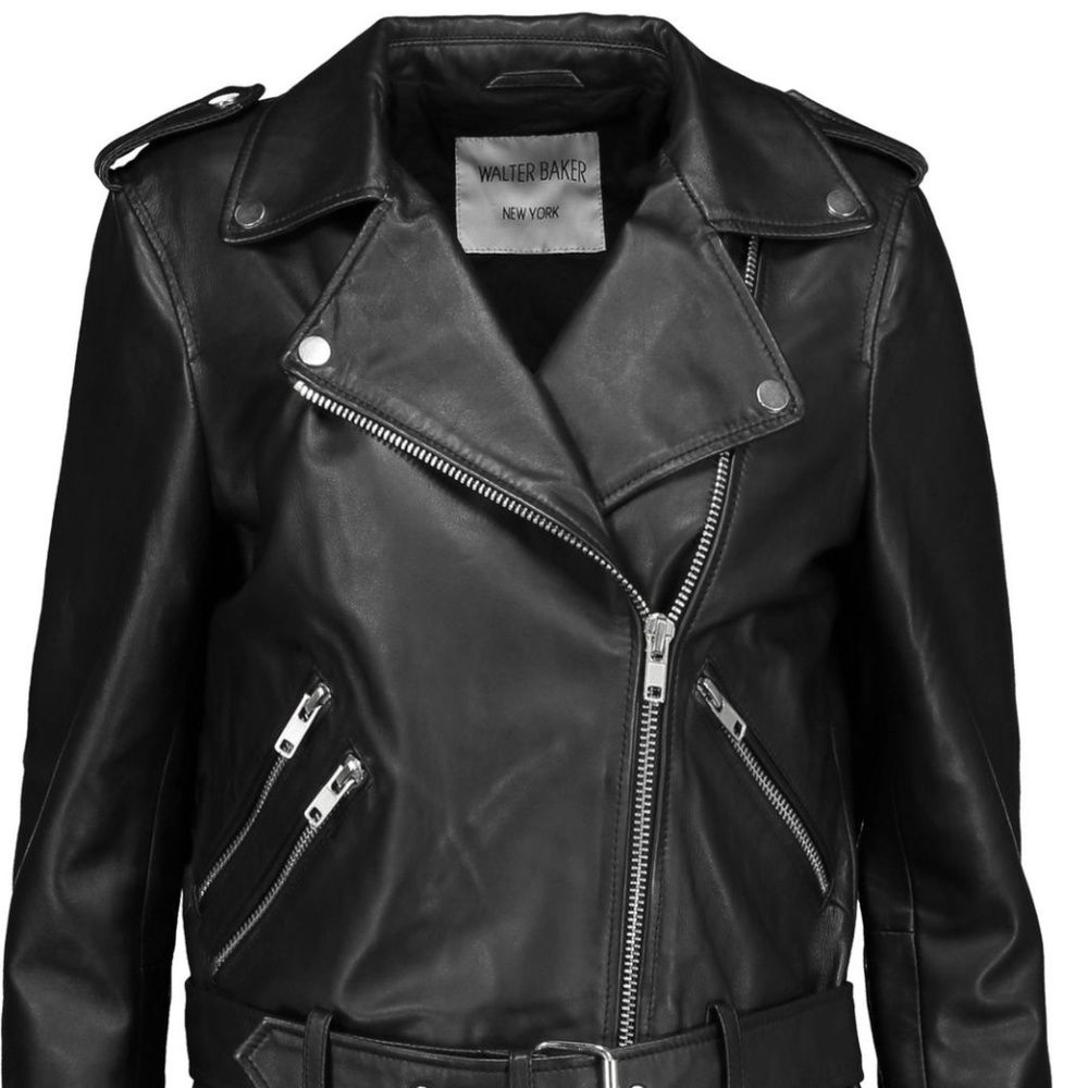 WALTER BAKER FULLY LINED BUTTER SOFT  LEATHER MOTO